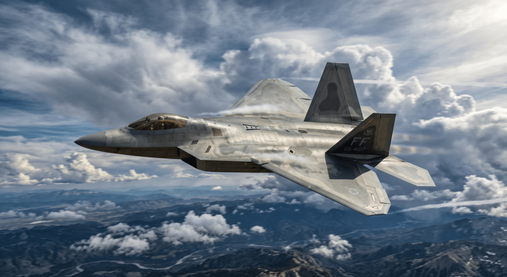 F-22-Raptor-1024x559 Stealth Coating: जब 'पेंट' नहीं, बल्कि भौतिकी आसमान में लड़ती है, रडार को धोखा देने वाली 7 परतों की इंजीनियर्ड स्किन का रहस्य