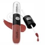 Staze Gloss Lock 2-in-1 Liquid Lipstick | Matte Lipstick + High-Shine Transferproof Gloss | 12H Long-lasting | Intense Pigment | Lightweight & Waterproof | 05 I’m Happy | 7g