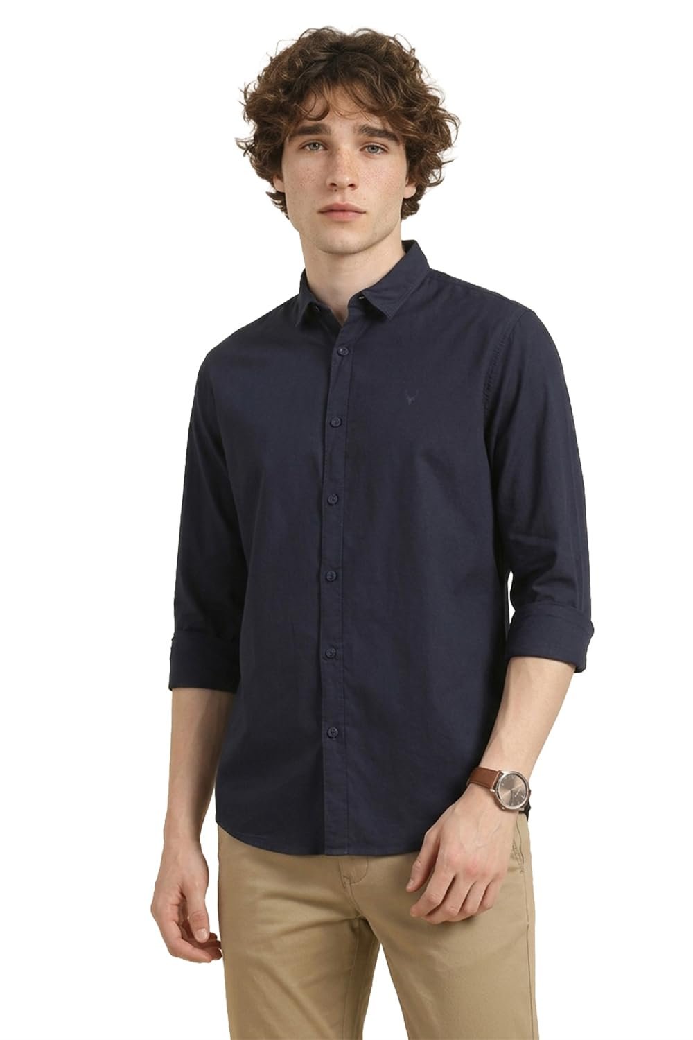 Allen Solly Mens Cotton Casual Shirt | Regular Collar | Soft Breathable Fabric | Everyday Smart Casual Wear Allen Solly Mens Cotton Casual Shirt | Regular Collar | Soft Breathable Fabric | Everyday Smart Casual Wear