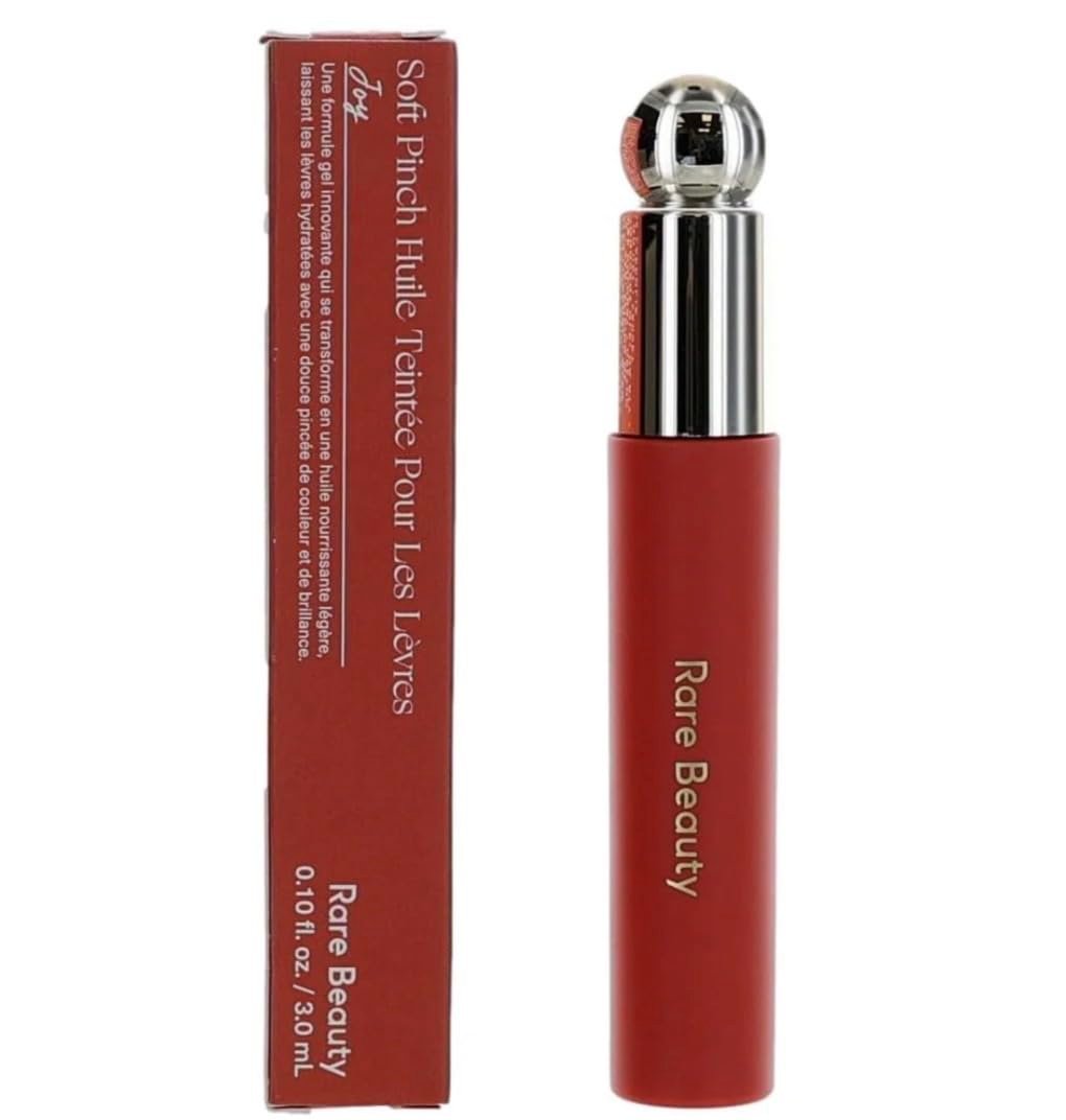 DAY1.1 Rare Beauty Soft Pinch Tinted Lip Oil, Joy, Muted Peach, Glossy Finish (SHADE JOY)