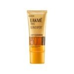 Lakme Sunscreen For Bright Skin, SPF 50 PA++++, Water Light, Niacinamide, In Vivo Tested, 100 ml