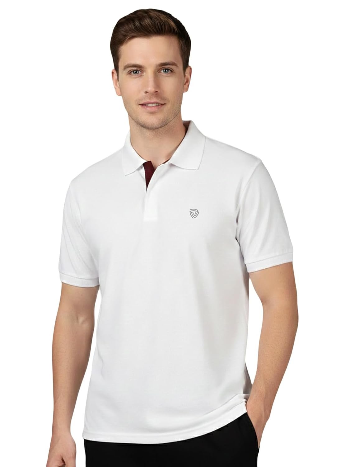 Lux Cozi Men’s Cotton Solid Polo Tshirt | Collar Tshirts | Half Sleeves | Stylish & Premium All Day Wear | Pack of 1 Regular Fit