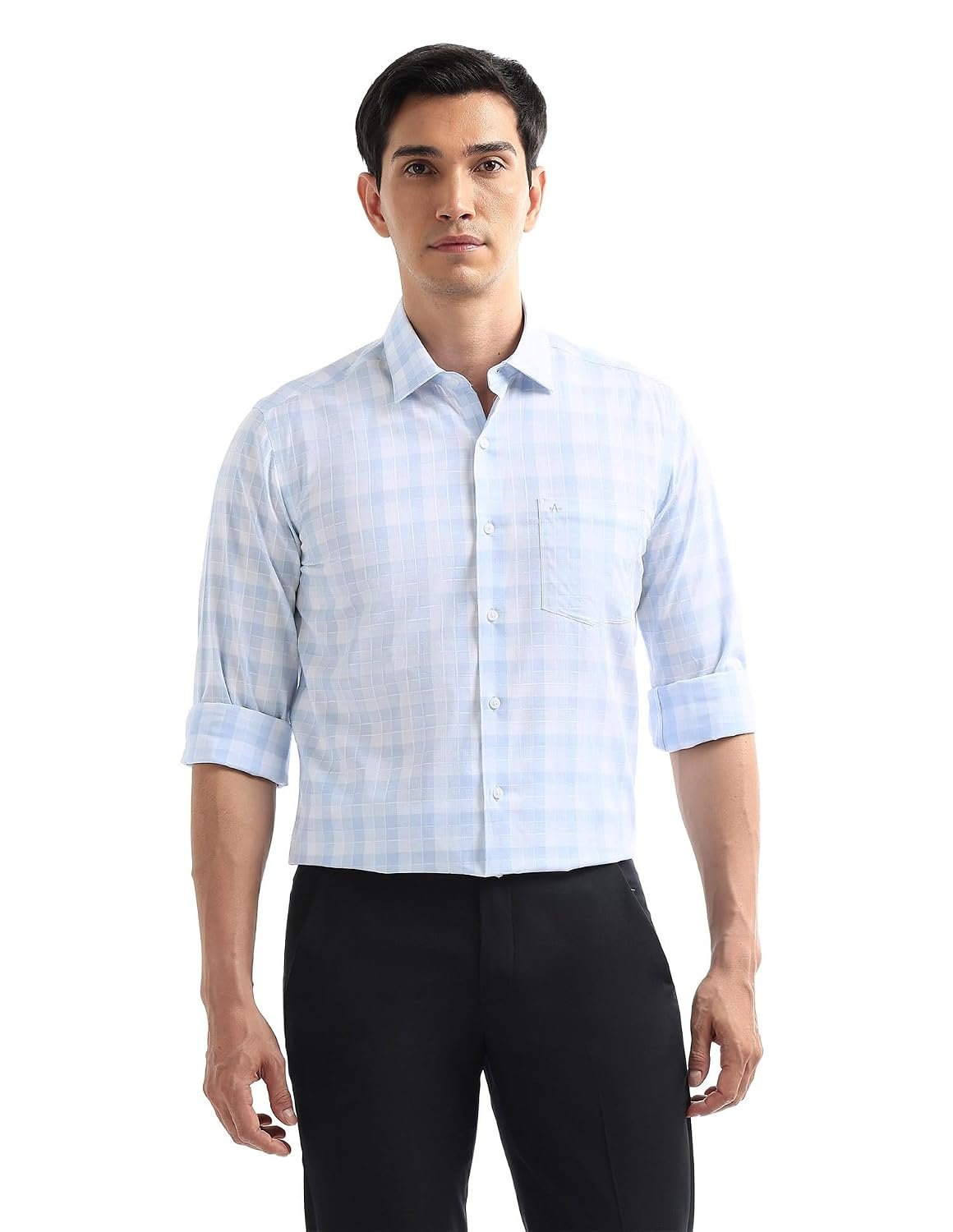 Arrow Blue Formal Shirt_ARAEOSH3132