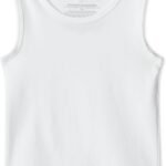 Amazon Essentials Boys’ Cotton Jersey Tank Top Undershirt, Pack of 5