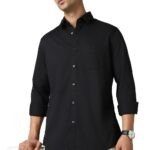 Van Heusen Solid Casual Shirt for Men| Premium Cotton| Full Sleeves| Regular Fit |Breathable Fabric |