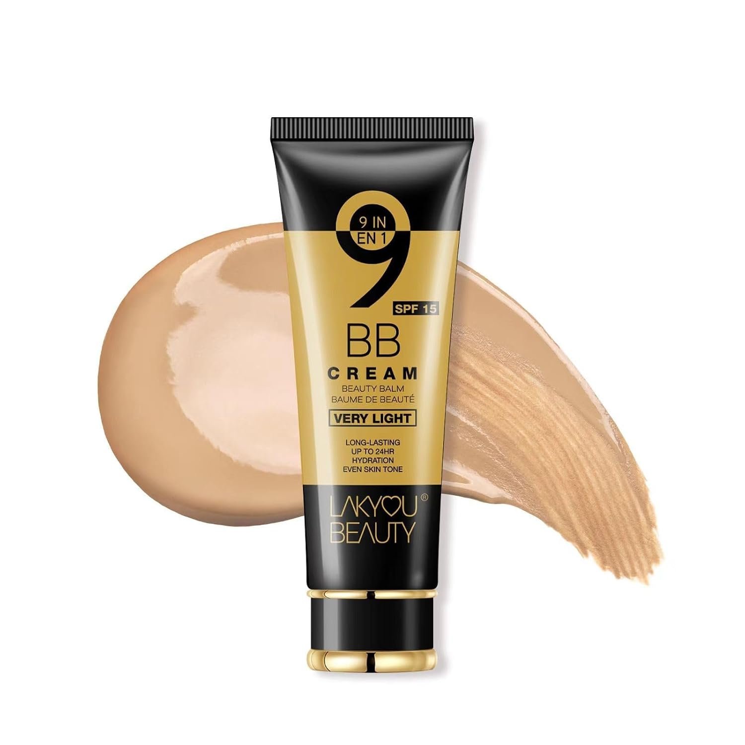 Lakyou Beauty 9 in 1 BB Cream | Lightweight Natural Coverage | Long Lasting Waterproof Makeup Base | Suitable for All Skin Types (Sand Beige 06) Lakyou Beauty 9 in 1 BB Cream | Lightweight Natural Coverage | Long Lasting Waterproof Makeup Base | Suitable for All Skin Types (Sand Beige 06)