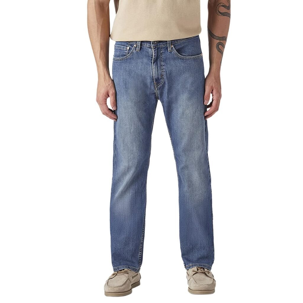 Men’s 505 Blue Straight fit mid Rise Jeans