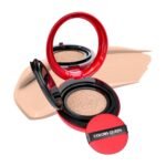 Colors Queen Red Cushion Foundation | Ultra-Light Weight Formula | Satin Glow Finish with Full Coverage | Nourishing & Hydrating | 72 Hours Long Lasting Cushion Foundation for Women | Suitable for All Skin (01 – Fair Ivory, 18g)