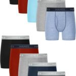 Hanes Boys’ Boxer Briefs, Moisture-wicking Underwear for Boys & Toddlers, Assorted, 10 Or 12 Pack
