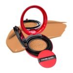 Colors Queen Red Cushion Foundation | Ultra-Light Weight Formula | Satin Glow Finish with Full Coverage | Nourishing & Hydrating | 72 Hours Long Lasting Cushion Foundation for Women | Suitable for All Skin (05 – Walnut Dream, 18g)