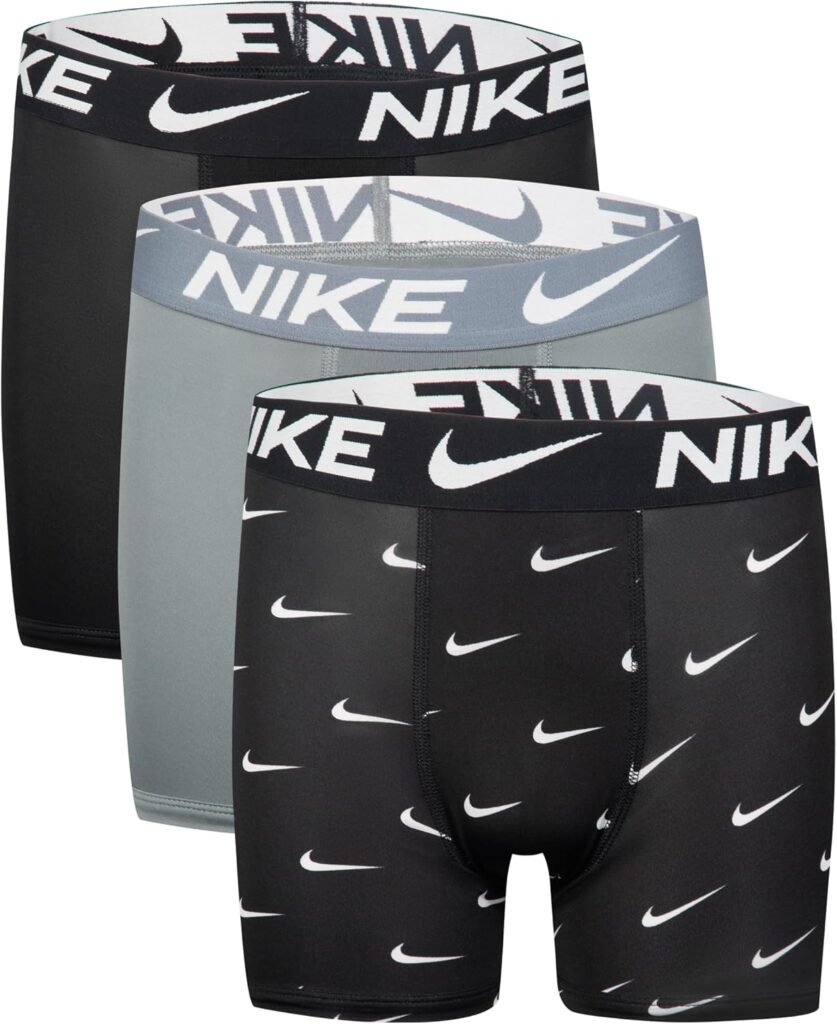 Nike Boys’ Dri-FIT Essentials Micro Multi-Pack Boxer Briefs Nike Boys’ Dri-FIT Essentials Micro Multi-Pack Boxer Briefs