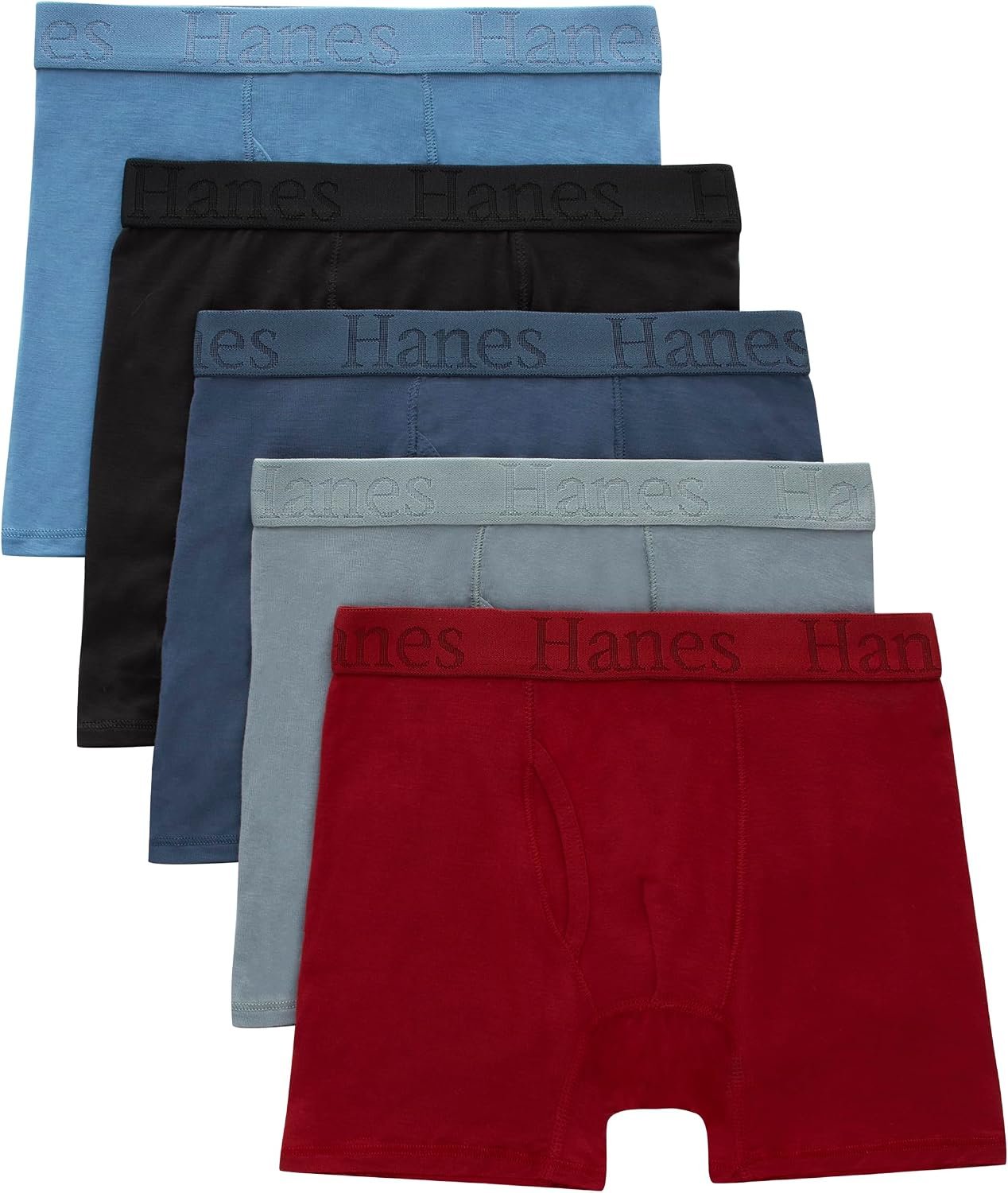 Hanes Boys’ Originals Ultimate SuperSoft Boxer Brief Underwear, Assorted, 5-Pack Hanes Boys’ Originals Ultimate SuperSoft Boxer Brief Underwear, Assorted, 5-Pack