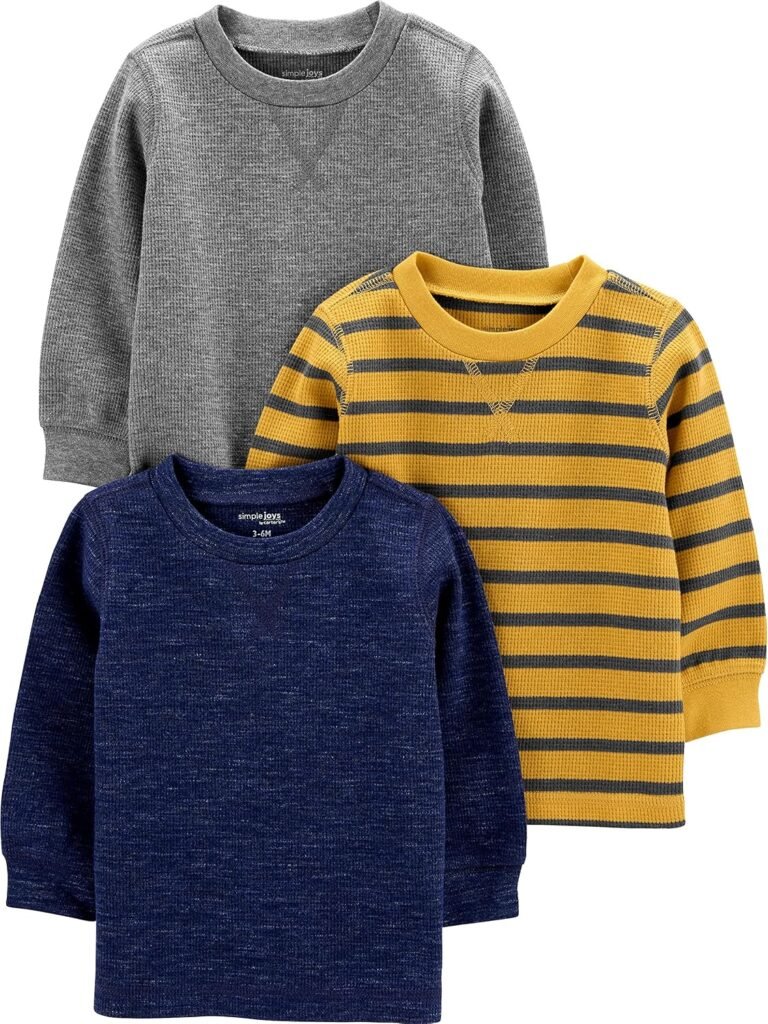 Simple Joys by Carter’s Boys 3-Pack Thermal Long Sleeve Shirts Simple Joys by Carter’s Boys 3-Pack Thermal Long Sleeve Shirts