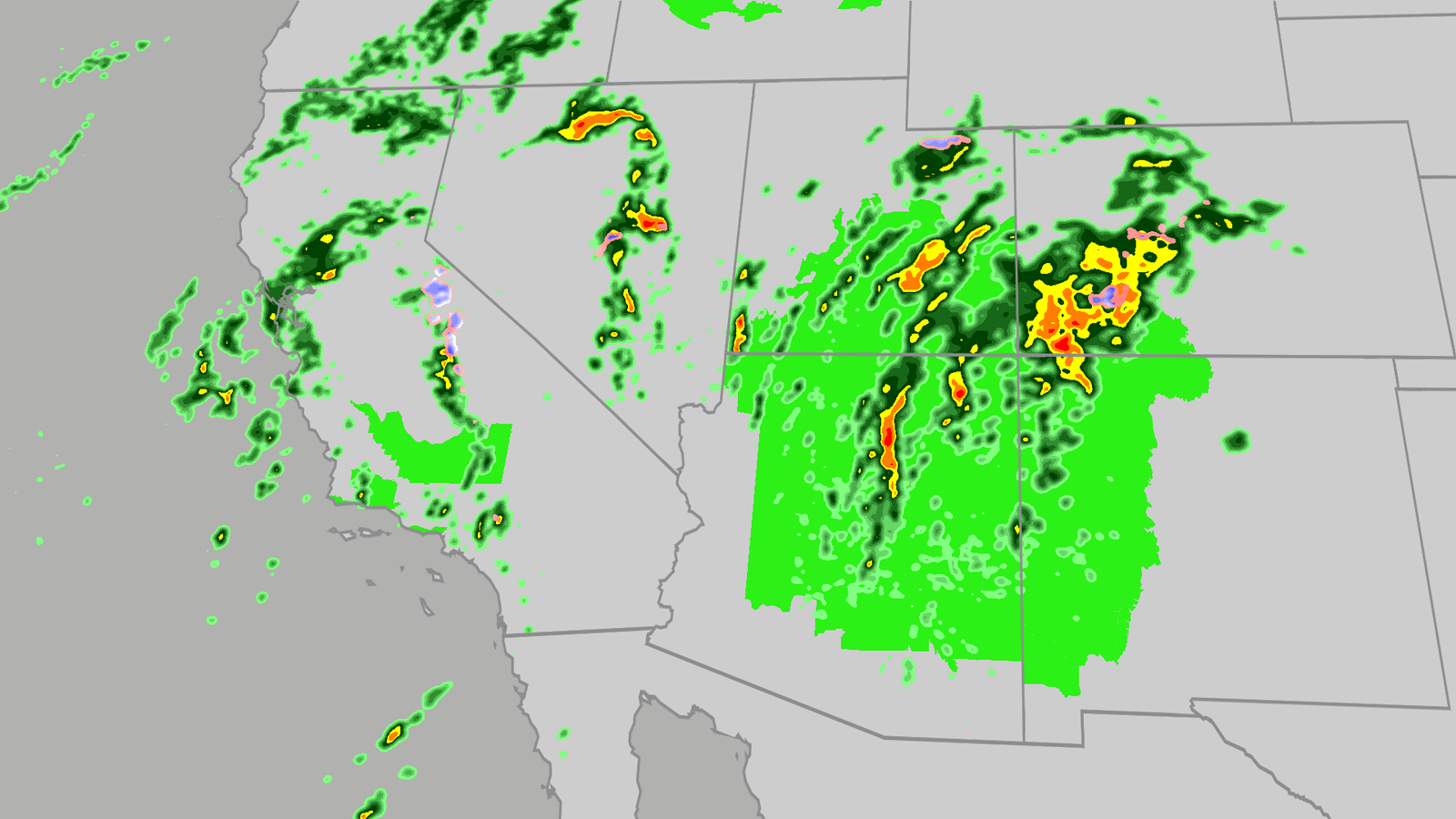 Flood risk, severe storms threat from California to Colorado