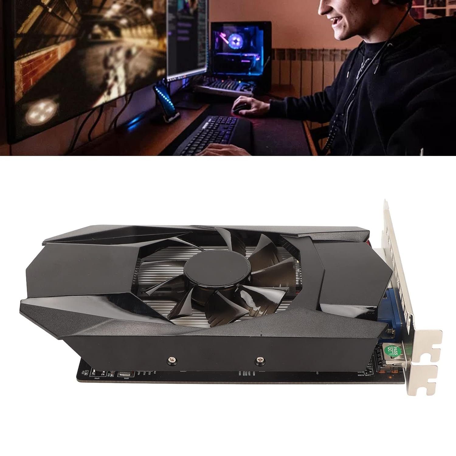 1790848737_554_Gaming-Graphics-Card-HD7670-4GB-GDDR5-128bit-PCI-Express-X16 Gaming Graphics Card HD7670 4GB GDDR5 128bit PCI Express X16 Computer Graphics Card 1000MHz Core Frequency Support DirectX 11 HDMI for PC Laptop