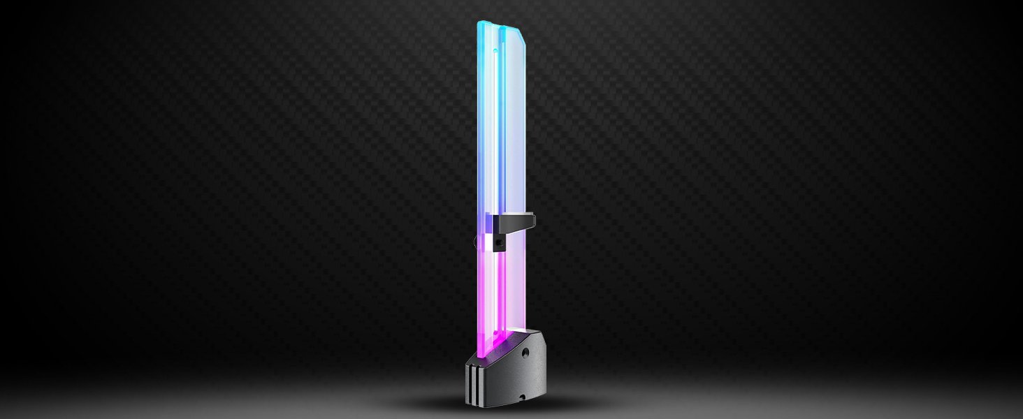 1790884895_308_Amazon-Basics-5V-Addressable-RGB-Graphics-Card-GPU-Brace-Support Amazon Basics 5V Addressable RGB Graphics Card GPU Brace Support Video Card Sag Holder,Built-in 5V ARGB Lamp,Adjustable Height Support