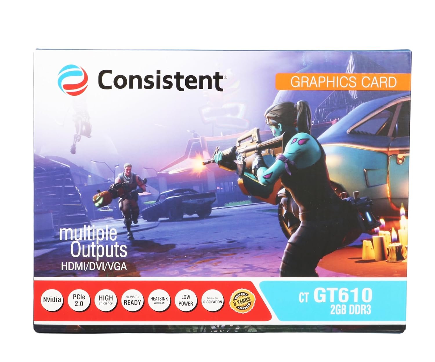 1790986589_408_Consistent-610-Graphics-Card-2GB-DDR3-64-bit-2GB-PCI-Express-pci_e Consistent 610 Graphics Card 2GB DDR3 64-bit, 2GB PCI-Express pci_e ddr3_sdram Graphics Card with 3 Year Replacement Warranty