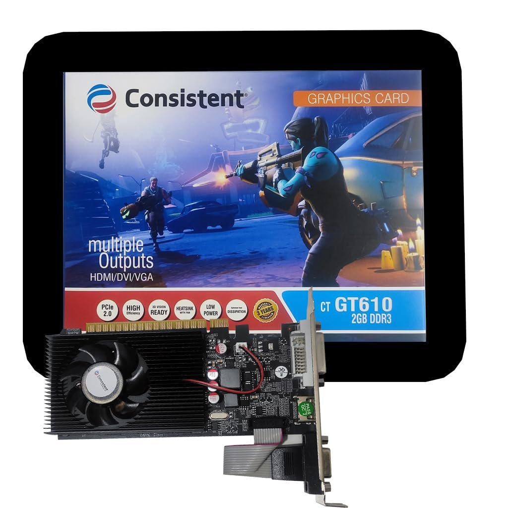 1790986589_791_Consistent-610-Graphics-Card-2GB-DDR3-64-bit-2GB-PCI-Express-pci_e Consistent 610 Graphics Card 2GB DDR3 64-bit, 2GB PCI-Express pci_e ddr3_sdram Graphics Card with 3 Year Replacement Warranty