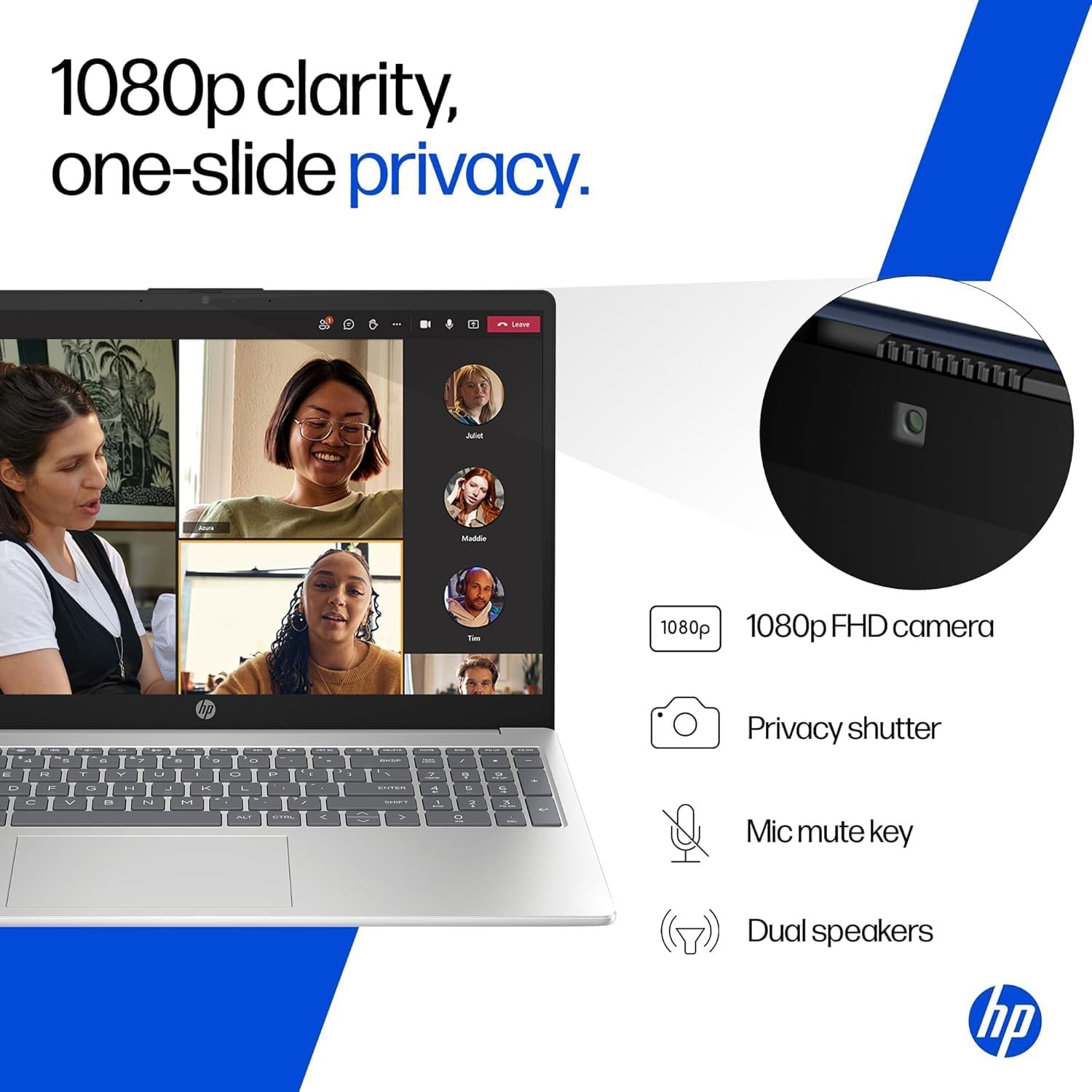 1791004664_691_HP-14-Laptop-Intel-Core-Ultra-7-155H-16GB-DDR5 HP 14 Laptop, Intel Core Ultra 7 155H (16GB DDR5, 512GB SSD) FHD, Anti-Glare, Micro-Edge, 14''/35.6cm, Win11, M365 Basic(1yr)* Office24, Silver, 1.4kg, EP1151TU, Backlit, HD Camera w/Shutter