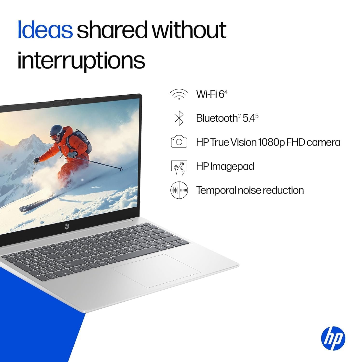 1791004664_926_HP-14-Laptop-Intel-Core-Ultra-7-155H-16GB-DDR5 HP 14 Laptop, Intel Core Ultra 7 155H (16GB DDR5, 512GB SSD) FHD, Anti-Glare, Micro-Edge, 14''/35.6cm, Win11, M365 Basic(1yr)* Office24, Silver, 1.4kg, EP1151TU, Backlit, HD Camera w/Shutter