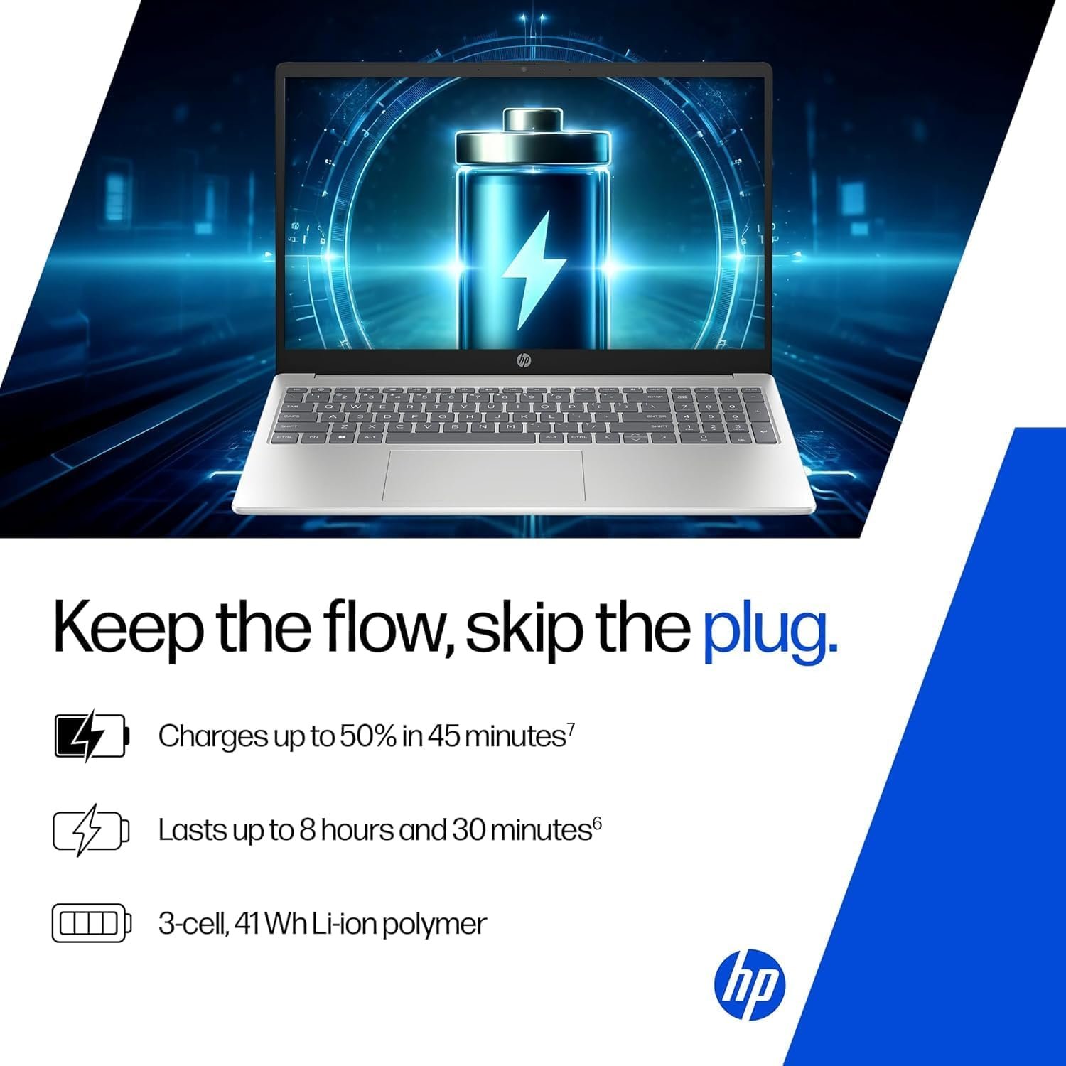 1791004664_975_HP-14-Laptop-Intel-Core-Ultra-7-155H-16GB-DDR5 HP 14 Laptop, Intel Core Ultra 7 155H (16GB DDR5, 512GB SSD) FHD, Anti-Glare, Micro-Edge, 14''/35.6cm, Win11, M365 Basic(1yr)* Office24, Silver, 1.4kg, EP1151TU, Backlit, HD Camera w/Shutter
