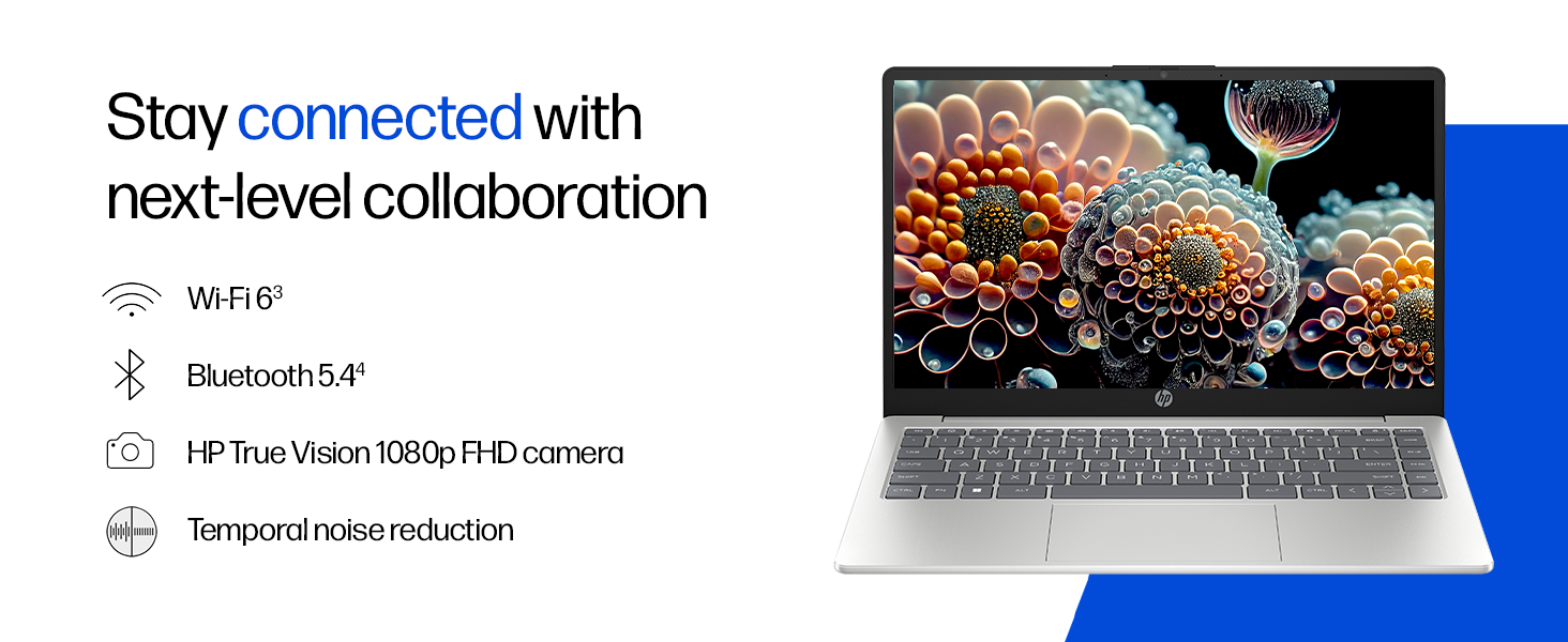 1791004666_197_HP-14-Laptop-Intel-Core-Ultra-7-155H-16GB-DDR5 HP 14 Laptop, Intel Core Ultra 7 155H (16GB DDR5, 512GB SSD) FHD, Anti-Glare, Micro-Edge, 14''/35.6cm, Win11, M365 Basic(1yr)* Office24, Silver, 1.4kg, EP1151TU, Backlit, HD Camera w/Shutter