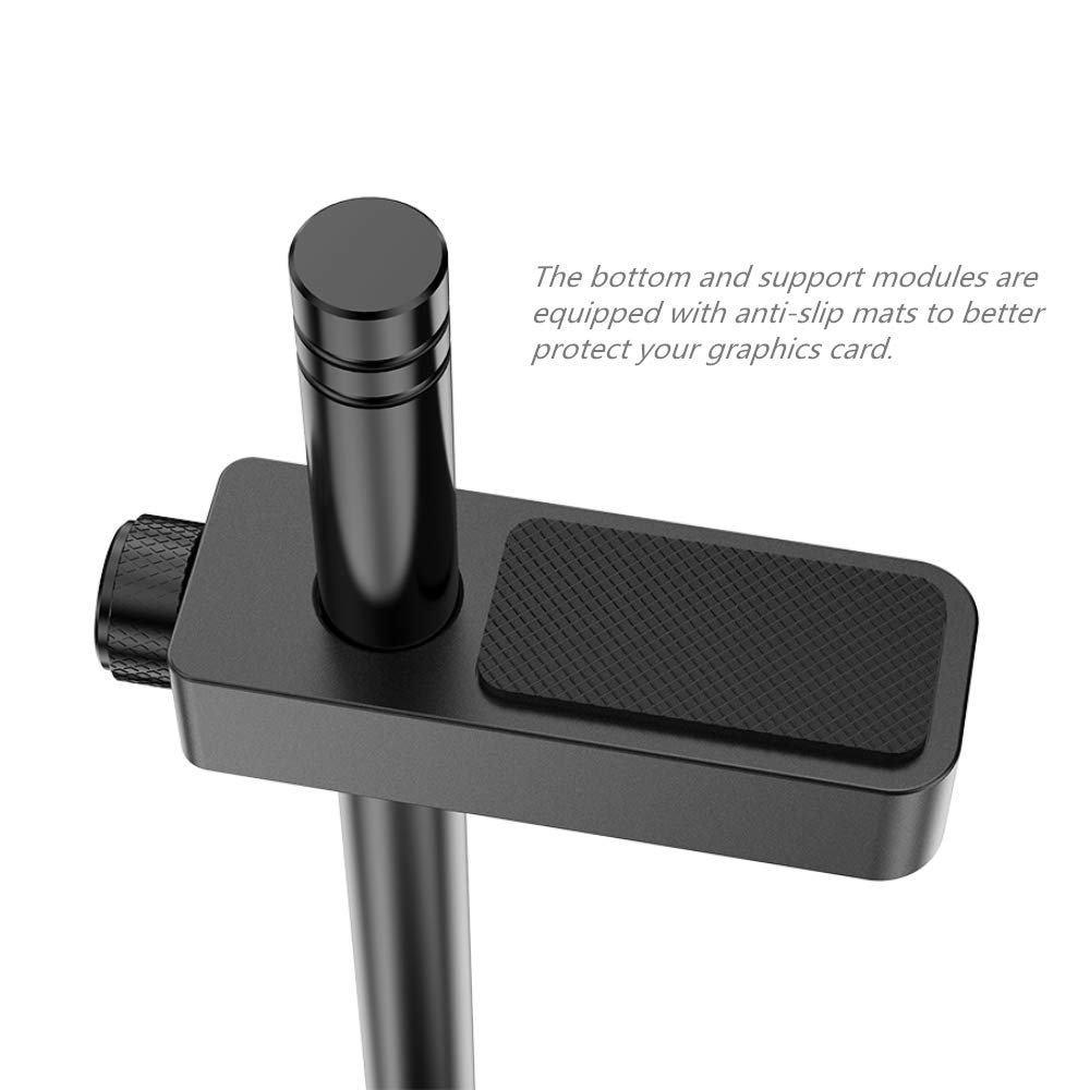 1791040786_988_Graphics-Card-GPU-Brace-Support-Video-Card-Sag-Holder-Bracket Graphics Card GPU Brace Support, Video Card Sag Holder Bracket, Anodized Aerospace Aluminum (Black)