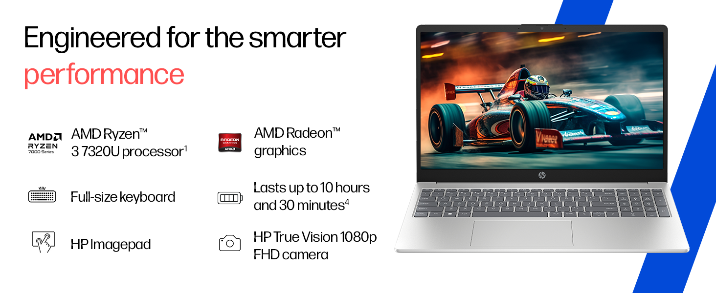 1791076898_186_HP-15-AMD-Ryzen-3-7320U-8GB-LPDDR4-512GB-SSD HP 15, AMD Ryzen 3 7320U (8GB LPDDR4, 512GB SSD) FHD, Micro-Edge, 15.6"/39.6cm, Win 11, M365 Basic(1yr), Office24, Silver, 1.59kg, fc0499AU, AMD Radeon Graphics, 1080p FHD Camera Laptop
