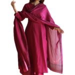 GoSriKi Poly Kurta for Women | Kurta with Narrow Pant & Dupatta | Straight Solid Suit | Indian Ethnic Outfit Office Party Wedding Clothing Fashion Premium Traditional Style Look 3 Piece