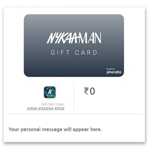 Nykaa Man | Flat 3% off | E-Gift Card | Instant Delivery | Valid for online & in-store purchases | 1 year validity
