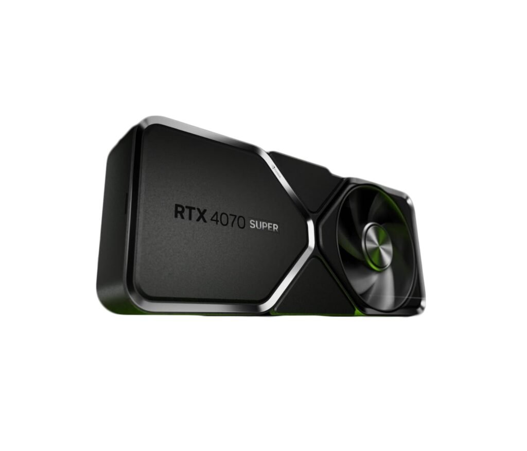 NVIDIA – GeForce RTX 4070 Super 12GB GDDR6X Graphics Card – Titanium/Black
