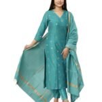 GoSriKi Viscose Printed Kurta for Women | Kurti Set Woman | Kurta with Pant & Dupatta | Straight Ethnic Suit | Indian Outfit Ladies Dress Stylish Traditional Clothing Party Office Fashion Look Style
