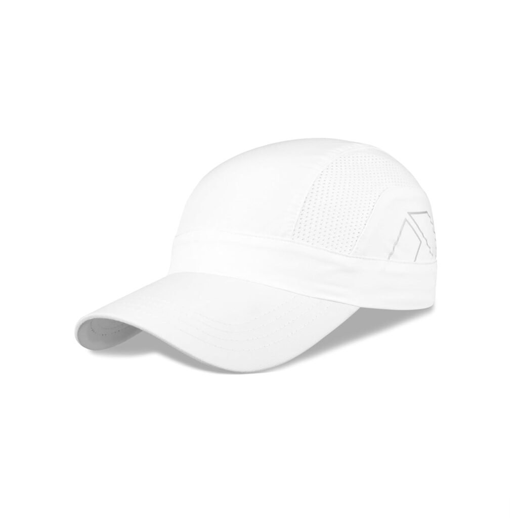 Nivia Aero Unisex Sports Cap, Lightweight Brick Dobby Weave Fabric, Built-in Vent Mesh Zones with Adjustable Strap for Outdoor Sports, Running, Training