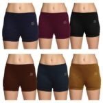 Lux Karishma Bloomer Women’s 100% Pure Cotton Bloomer – Soft, Comfortable, and Skin-Friendly(Pack of 6)(Color mayvary)