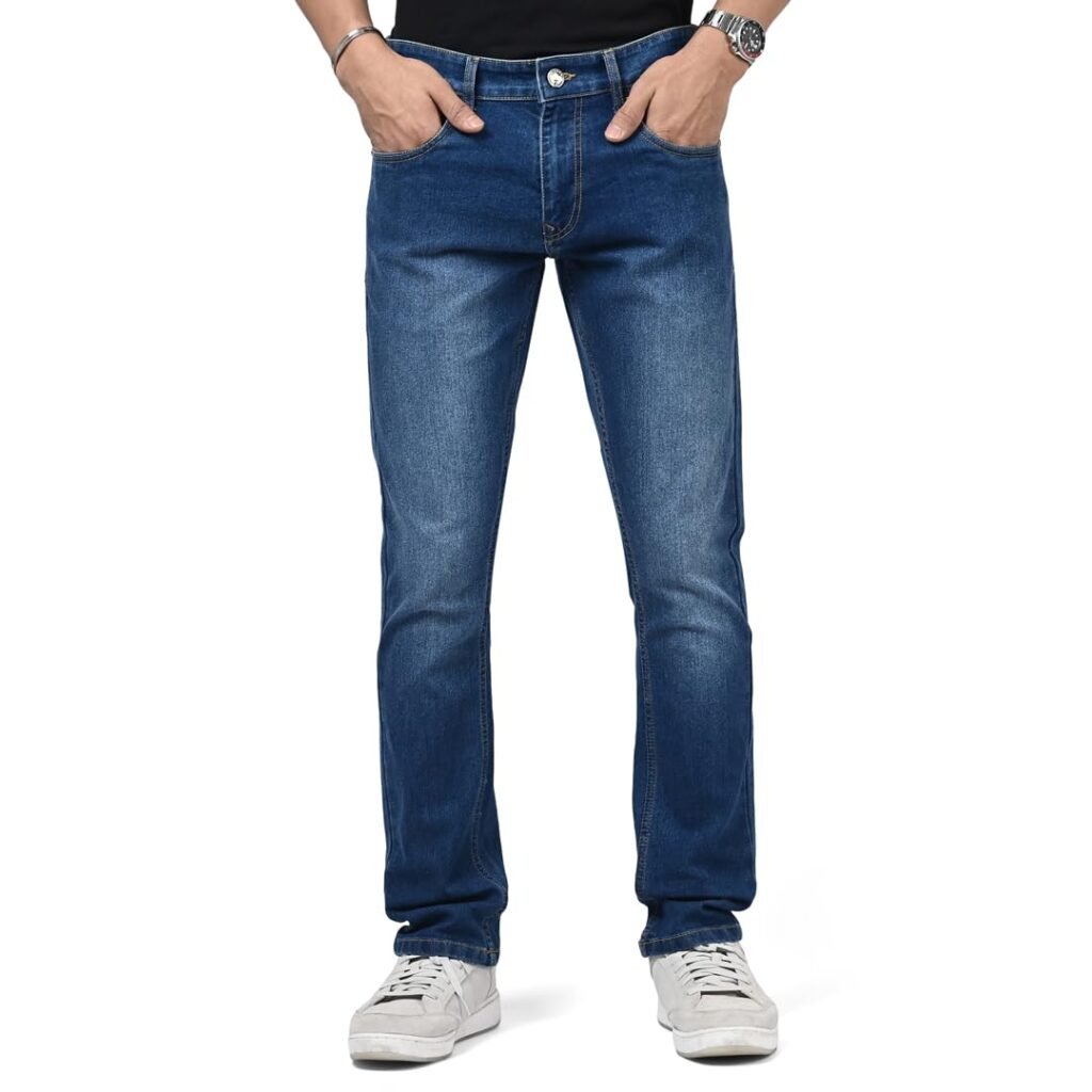 WROGN Men’s Slim Fit Jeans | Cotton Stretch | Solid | Casual Denim WROGN Men’s Slim Fit Jeans | Cotton Stretch | Solid | Casual Denim