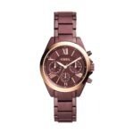 Fossil Modern Courier Analog Red Dial and Band Women’s Stainless Steel Watch-BQ3281