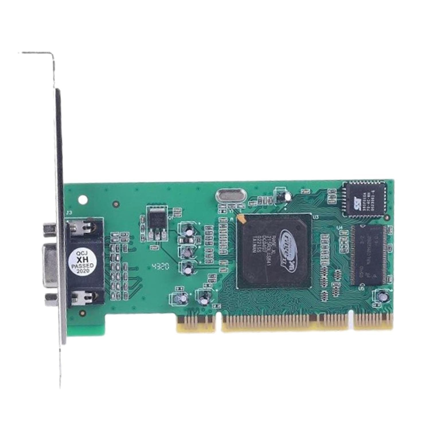Atevon PCI VGA Graphics Card for Desktop PC – Legacy Video Display Adapter – Dual Monitor Support, High-Resolution Output, Plug & Play Installation