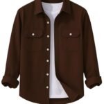 DEELMO Men’s Stylish Cotton Blend Casual Shirt || Full Sleeve Button-Down Shirt with Dual Flap Pockets || Comfortable Breathable Fabric || Perfect for Casual Office and Outing Wear