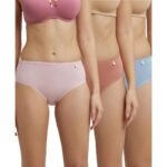 Jockey 1406 Women Cotton Hipster (Pack of 3, Colors & Prints May Vary)