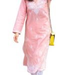 StyleScope Rayon Floral Embroidered Long Kurti | Long Chikankari Kurti for Girls | Women’s Casual Kurat | Long Kurta for Women (Kurti Alia)