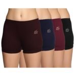 Lux Karishma Bloomer Women’s 100% Pure Cotton Bloomer – Soft, Comfortable, and Skin-Friendly(Pack of 4)(Color mayvary)