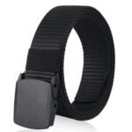 ZORO Men’s Nylon Fabric Belt for Men, Plastic Flap Buckle, fits on upto 40 inches waist size