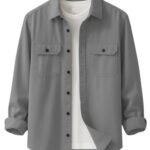 DEELMO Men’s Stylish Cotton Blend Casual Shirt || Full Sleeve Button-Down Shirt with Dual Flap Pockets || Comfortable Breathable Fabric || Perfect for Casual Office and Outing Wear