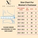 XE Looks Women’s Sandals with Stylish Block Heel | Glittery Side Strap & Secure Back Support | Comfort Cushion Sole for Long Wear | Trendy Design Heels For Girls & Women