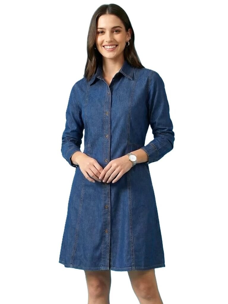 ADDYVERO Women Balloon Sleeve Viscose Rayon Fit & Flare Printed Dress Detailing Above Knee/Mini