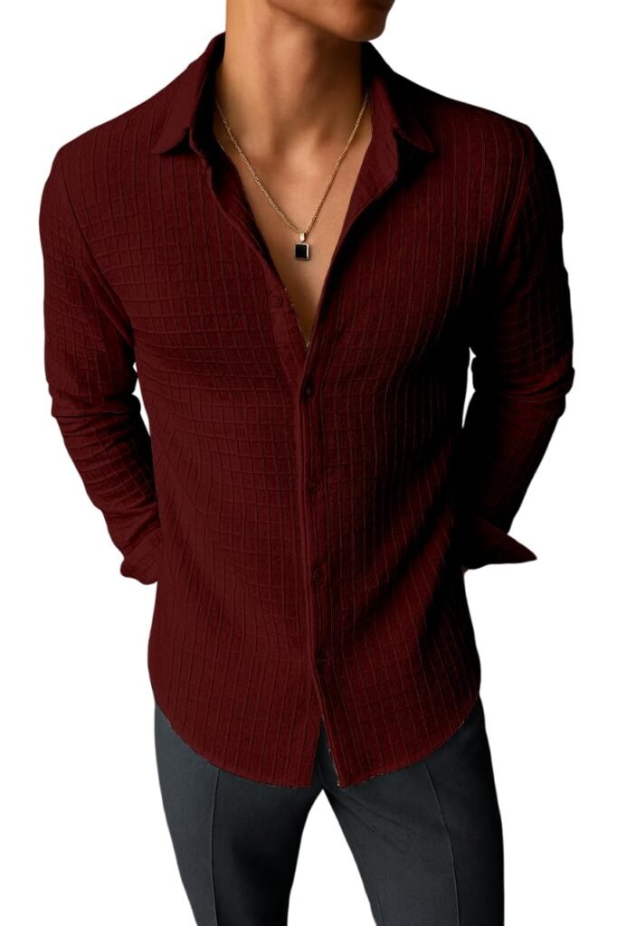 Men’s Casual Button Down Shirts Long Sleeve Linen Shirt Fashion Textured Beach Summer Shirts| Men Stylish Shirt | Men Fancy Men’s Casual Button Down Shirts Long Sleeve Linen Shirt Fashion Textured Beach Summer Shirts| Men Stylish Shirt | Men Fancy