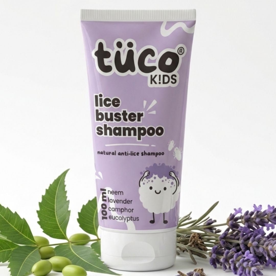 Tuco Kids Anti Lice Shampoo for Kids, With Neem, Camphor & Mint, 100ml