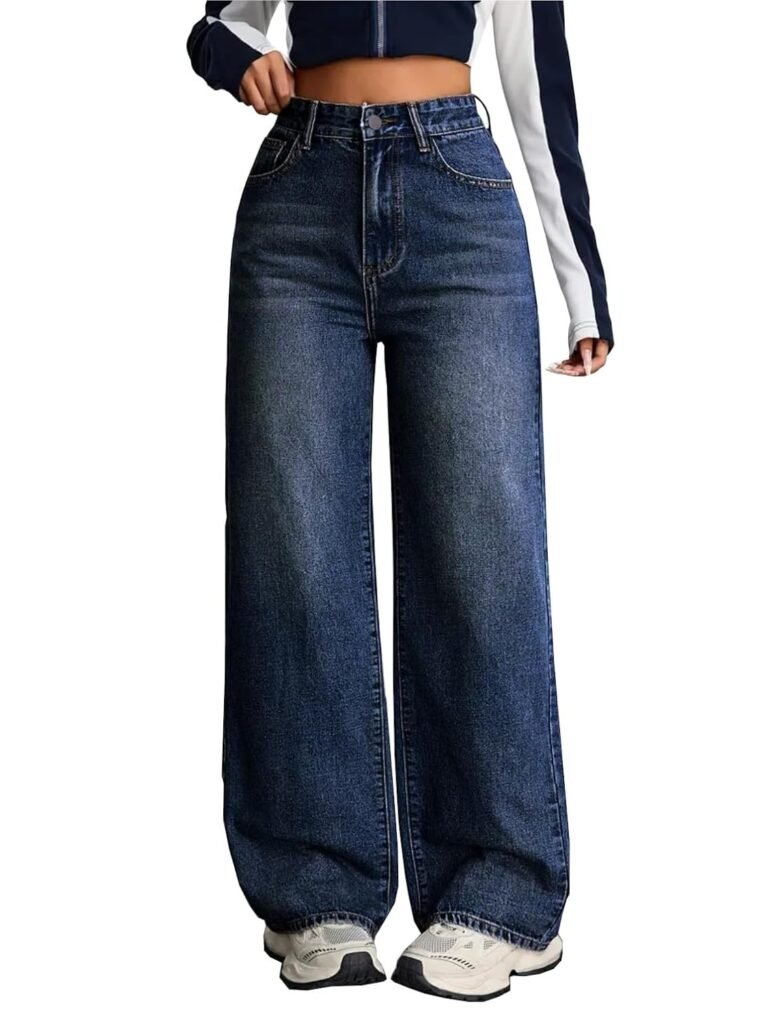 Nifty Women’s Denim Stretchable High Waist Baggy Jeans for Women
