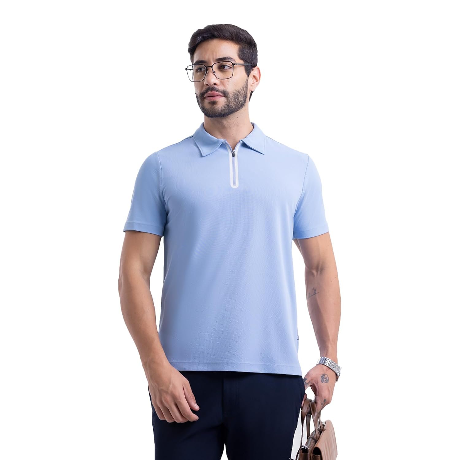 Startup Polo T- Shirt | Advanced Zip Technology | Premium Fabric| Stretchable | Breathable | Wrinkle- Resistance | Anti-Odour | Regular Fit