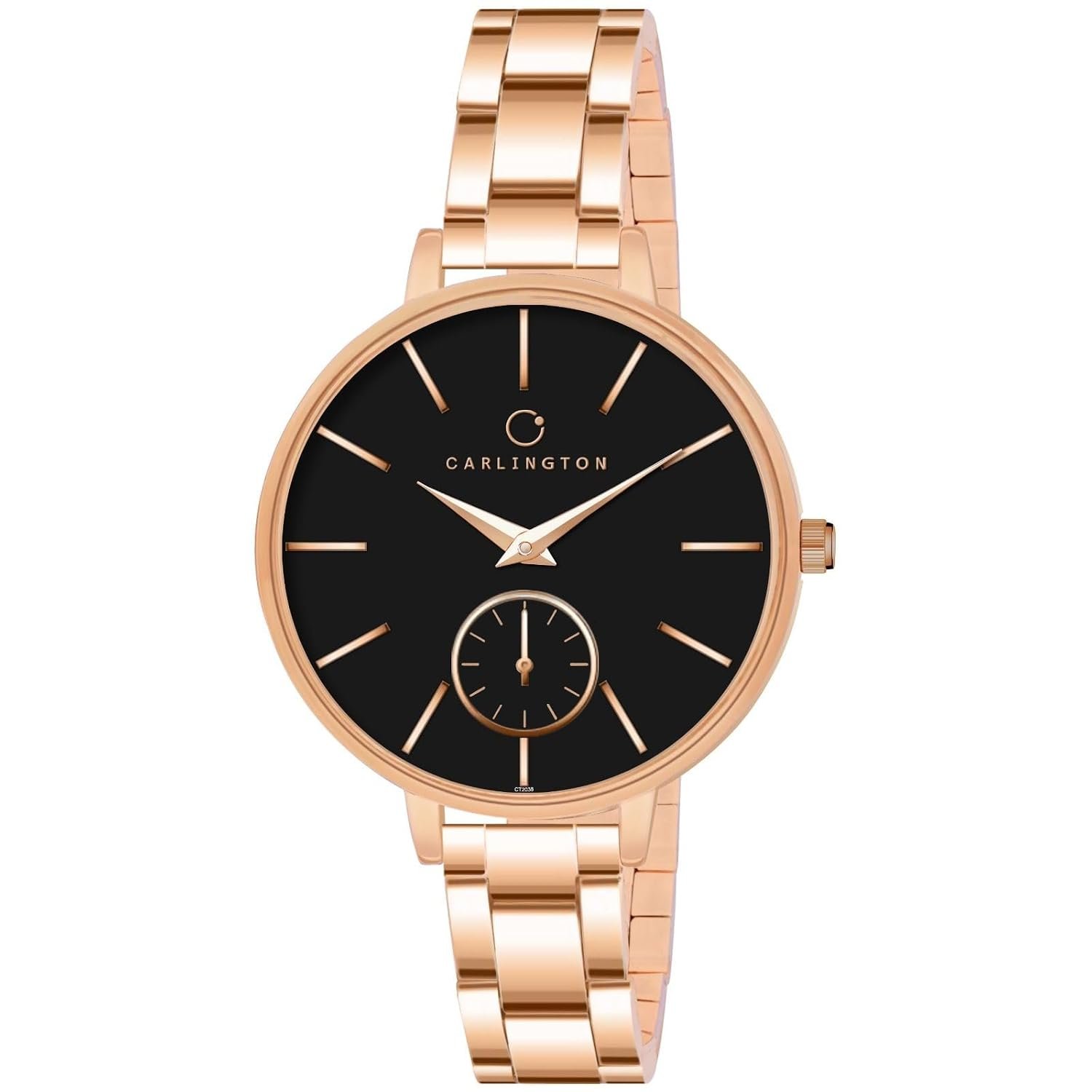 Carlington Iconic Analog Watches for Women with Premium Stainless Steel Strap – CT 2038